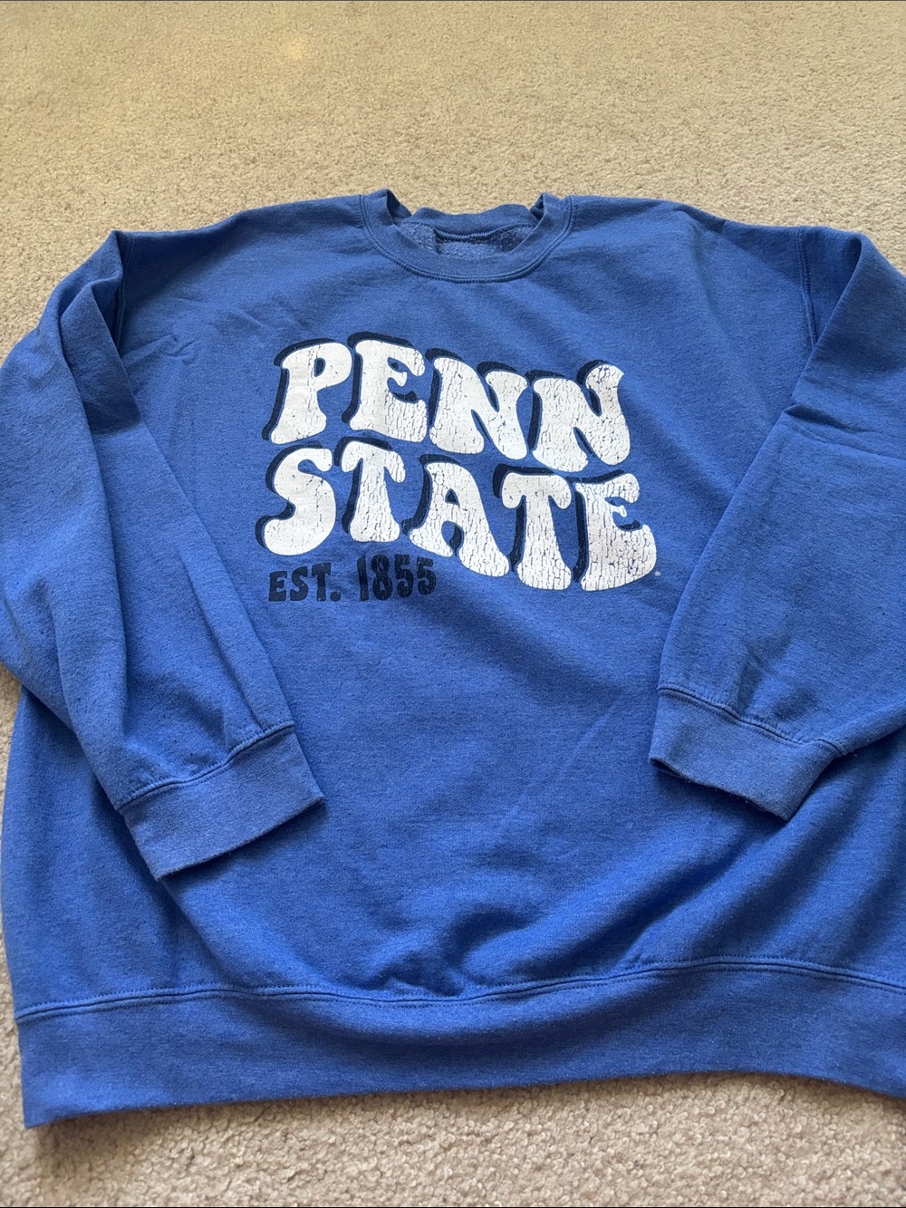 Blue Penn State Crewneck Sweatshirt